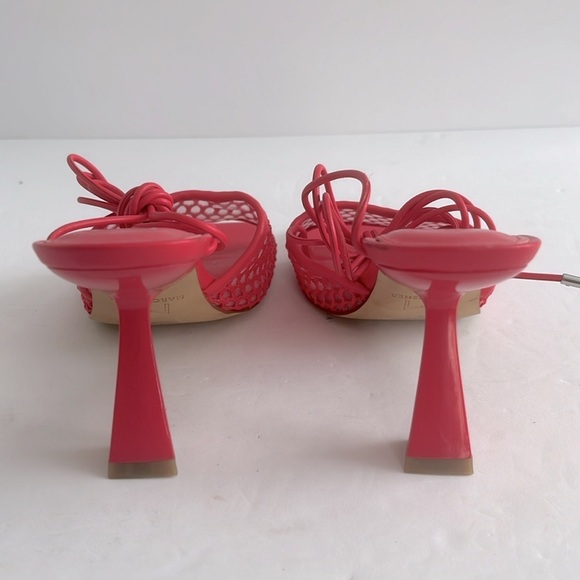 MARC FISHER $159 Women’s Dallyn Ankle Tie Sandal Pink Heel Shoes Size 6.5 M New - Picture 5 of 6